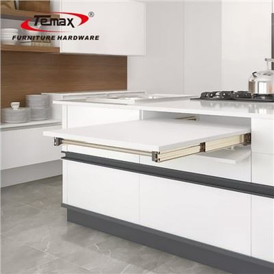 Trilho de mesa de jantar de pressão plana invisível Temax DB5005T